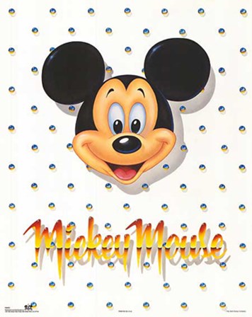 Mickey Mouse: Portrait by Walt Disney art print