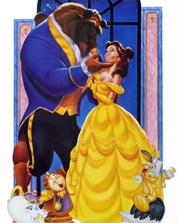 Beauty and the Beast by Walt Disney art print