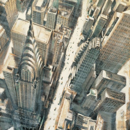 Aerial View of Chrysler Building by Matthew Daniels art print