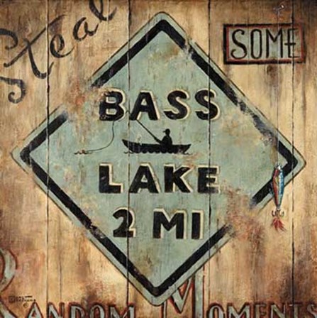 Bass Lake by Janet Kruskamp art print