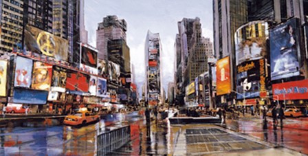 Evening in Times Square by Matthew Daniels art print