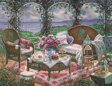 Afternoon Tea by Janet Kruskamp art print