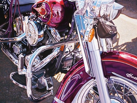 Purple Harley by Tom Blackwell art print