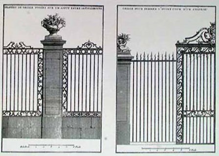 Decorative Gate Grilles by J. F. Blondel art print