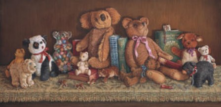 Teddy Bear Collection by Janet Kruskamp art print