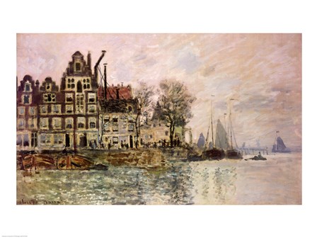 The Port of Amsterdam by Claude Monet art print