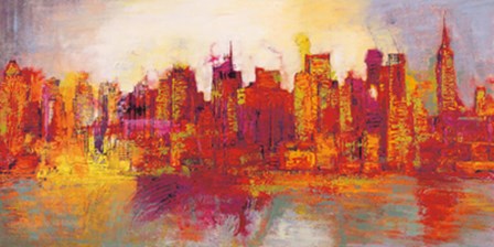 Abstract New York City by Brian Carter art print