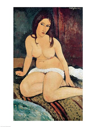 Seated Nude by Amedeo Modigliani art print