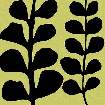 Black Fern on Green by Denise Duplock art print