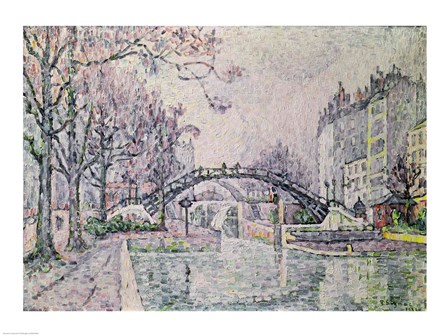 The Canal Saint-Martin, 1933 by Paul Signac art print