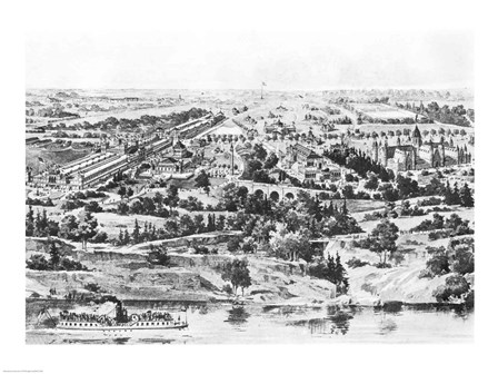 View of the Centennial Exposition, Philadelphia, 1876 art print