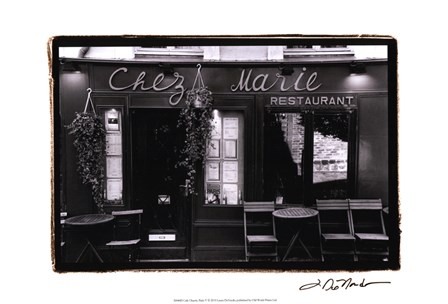 Cafe Charm, Paris V by Laura Denardo art print