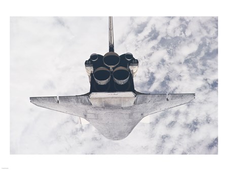 STS132 Atlantis in orbit art print