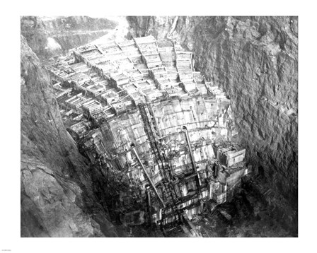 As the Hoover Dam forms art print