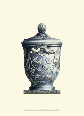 Blue Porcelain Urn I by Vision Studio art print