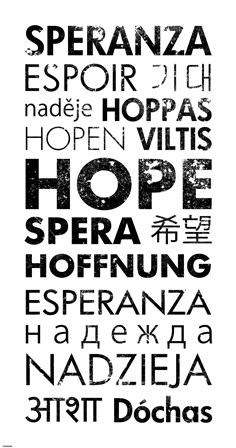 Hope Languages by Veruca Salt art print