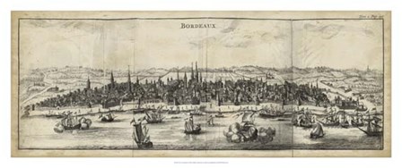 View of Bordeaux art print