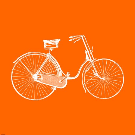 Orange Bicycle by Veruca Salt art print