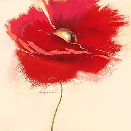 Red Poppy Power III by Marilyn Robertson art print