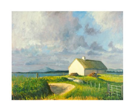 Donegal Cottage by Hugh O&#39;neill art print