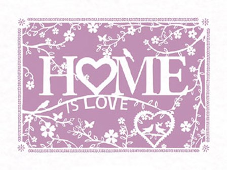 Home...is Love by Clara Wells art print