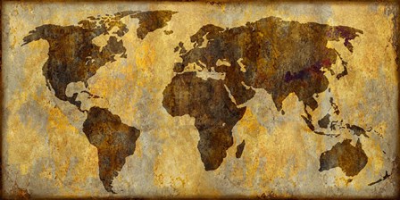 World Map by Paul Duncan art print