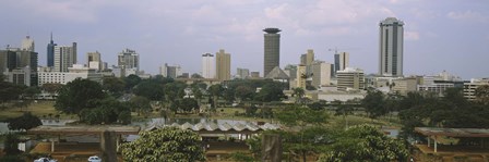 Skyline View of Nairobi, Kenya by Panoramic Images art print