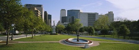 Fountain In A Park, Austin, Texas, USA by Panoramic Images art print