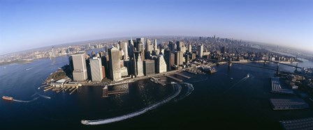Aerial View of Manhattan, New York City by Panoramic Images art print