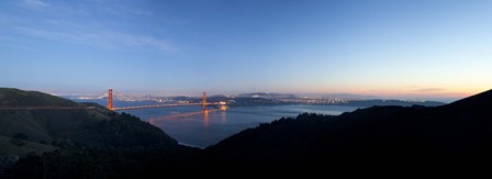 Hawk Hill, Marin Headlands, Goden Gate Bridge, San Francisco, Califorina by Panoramic Images art print