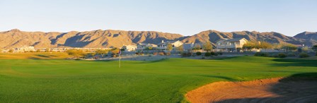 Golf flag in a golf course, Phoenix, Arizona, USA by Panoramic Images art print