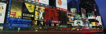 Billboards On Buildings In A City, Times Square, NYC, New York City, New York State, USA by Panoramic Images art print