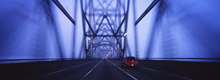 Bay Bridge at Night, San Francisco, California by Panoramic Images art print