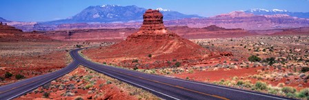 Fork In Road, Red Rocks, Red Rock Country, Utah, USA by Panoramic Images art print