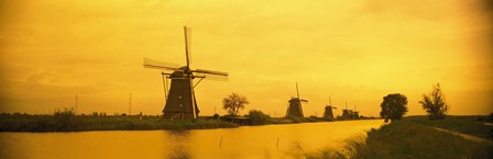 Windmills Netherlands by Panoramic Images art print