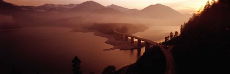 Sylvenstein Lake with Bridge Bavaria Germany by Panoramic Images art print