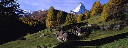Low angle view of a mountain peak, Matterhorn, Valais Canton, Switzerland by Panoramic Images art print