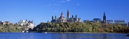Government building on a hill, Parliament Building, Parliament Hill, Ottawa, Ontario, Canada by Panoramic Images art print