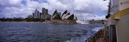 Buildings at the waterfront, Sydney Opera House, Sydney Harbor, Sydney, New South Wales, Australia by Panoramic Images art print