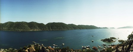 Mediterranean Sea by the Byzantine Castle, Kekova, Lycia, Antalya Province, Turkey by Panoramic Images art print