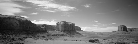 Rock formations on the landscape, Monument Valley, Arizona, USA by Panoramic Images art print