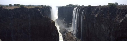 Waterfall, Victoria Falls, Zambezi River, Zimbabwe by Panoramic Images art print
