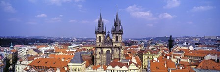Church in a city, Tyn Church, Prague Old Town Square, Prague, Czech Republic by Panoramic Images art print