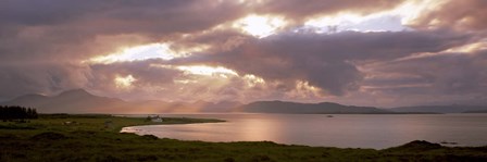 The Cuillins hills and Scalpay from across Broadford Bay, Isle of Skye, Scotland by Panoramic Images art print