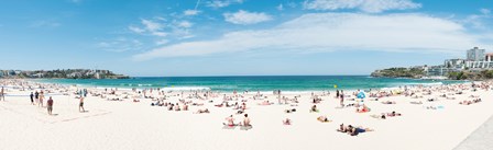 Tourists on the Bondi Beach, Sydney, New South Wales, Australia by Panoramic Images art print