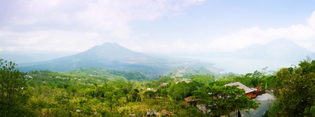 Volcanos and Lake Batur, Kintamani, Bali, Indonesia by Panoramic Images art print