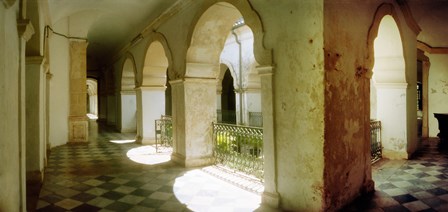 Courtyard of Igreja de Sao Francisco church in Pelourinho, Salvador, Bahia, Brazil by Panoramic Images art print