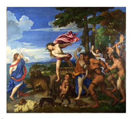 Titian Bacchus and Ariadne art print