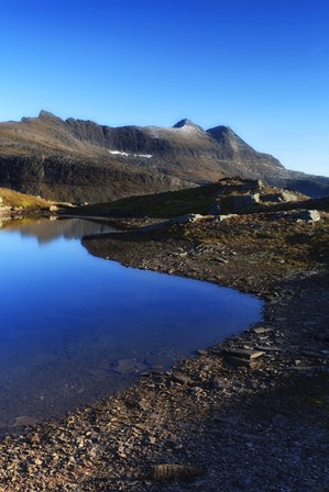 Skittendalen mountain peaks in Troms County, Norway by Arild Heitmann/Stocktrek Images art print