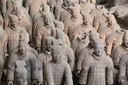 Army of Qin Terra Cotta Warriors, Xian, China by Adam Jones / Danita Delimont art print
